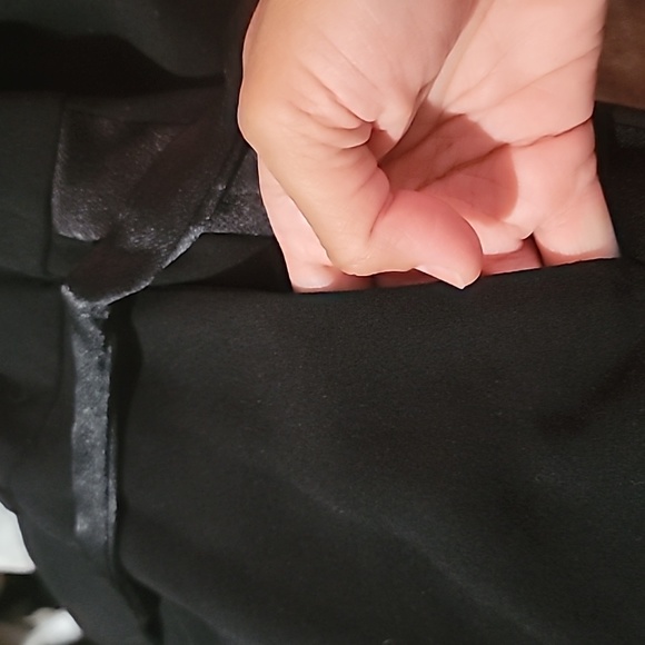 Maje Pankok Black Tie Waist Step Hem jumpsuit - Picture 7 of 10